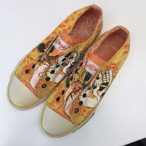 Ed Hardy slip-on sneakers size 9
